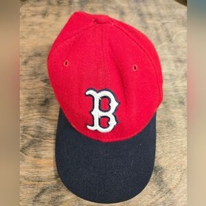 Vintage 100% Wool Boston Red Sox Ball Cap Hat Made In USA
